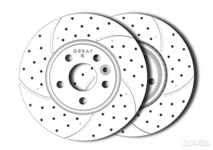 Тормозной диск Gerat DSK-F161P (передний) Platinum
