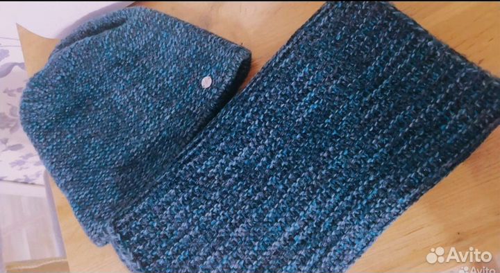 Комплект шапка и снуд зимний женский