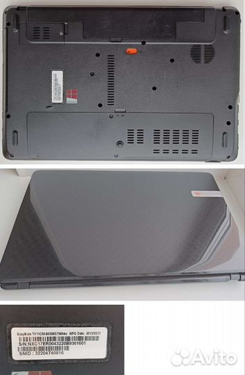 Ноутбук packard bell easynote tv11cm