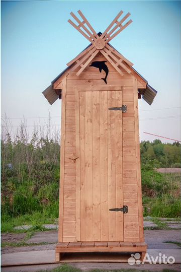 Уличный туалет деревянный JWL464