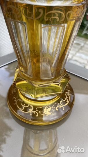 Антикварная ваза кубок Богемия