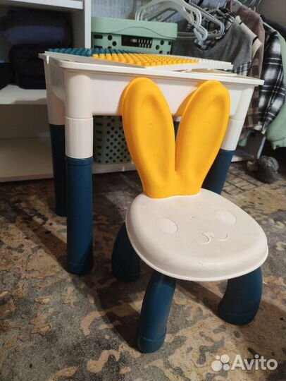 Стол, стул конструктор для Лего дупло