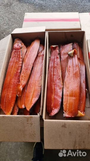 Рыба холодного копчения (филе кеты)