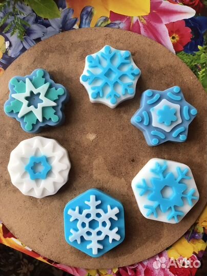 Мыло снежинка