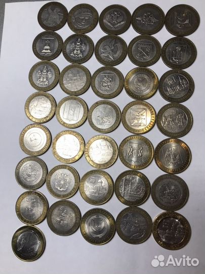 Монеты 25, 10, 5, 2, 1 рубль