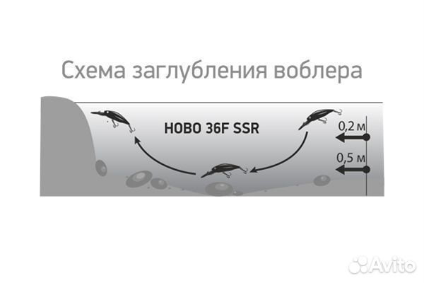 Воблер LureMax hobo 36F SSR-101 3,5g., плавающий