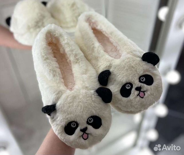 Плюшевые тапочки 