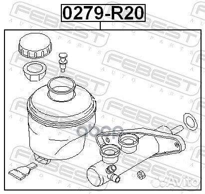 Цилиндр тормозной главный 0279R20 Febest