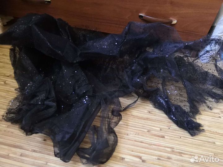 Сетка с блестками'' Серебро''