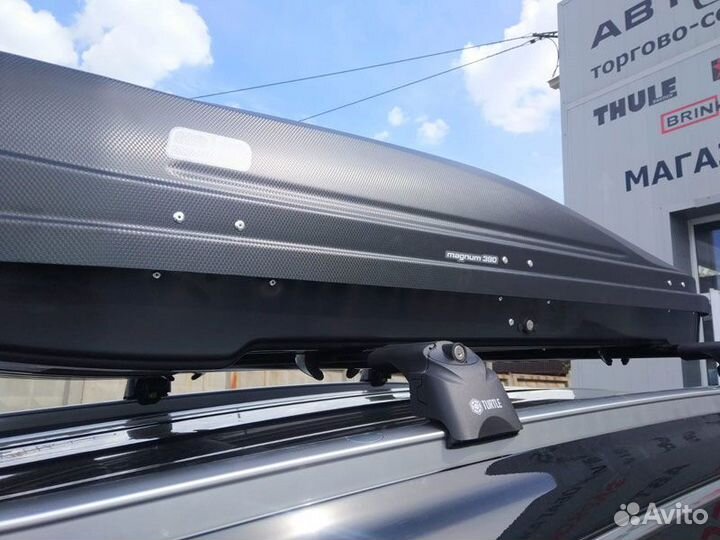 Багажник автобокс на крышу автомобиля Вольво Volvo