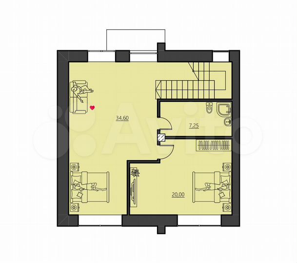 Таунхаус 199 м² на участке 2,5 сот.