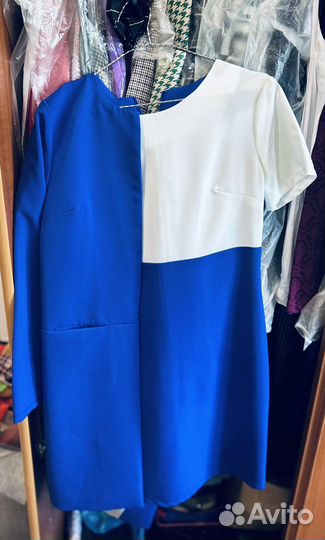 Костюм-платье и удлиненный пиджак