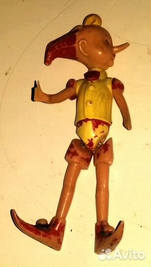 Советская игрушка Попугай Буратино неваляшка