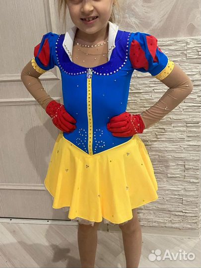 Платье для фигурного катания белоснежка 122