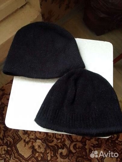 Мужские и женские теплые шапки, есть новые