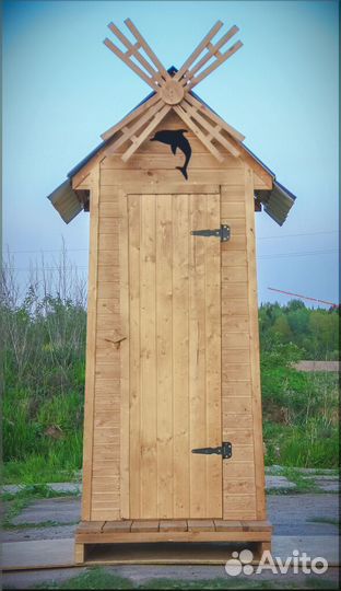 Дачный туалет деревянный JWL464