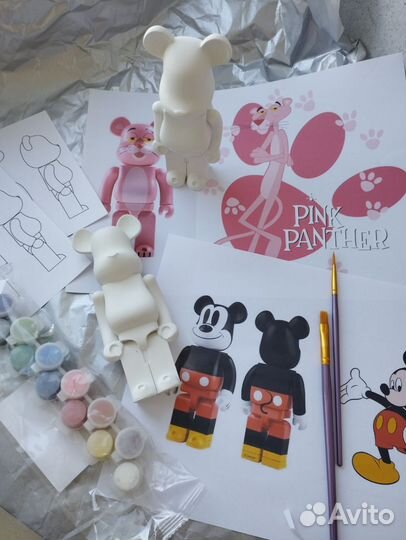 Набор для творчества bearbrick гипсовая раскраска