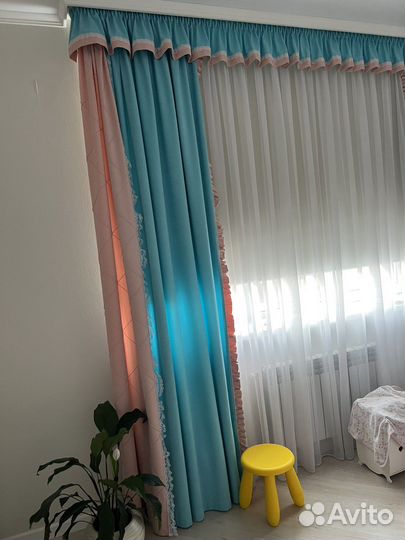 Шторы с ламбрекеном в детскую