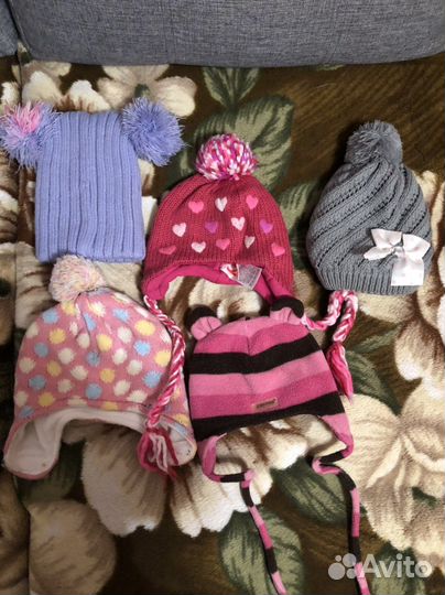 Шапка детская для девочки зимняя