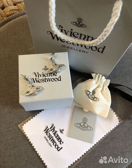 Серьги Vivienne Westwood с полным комплектом