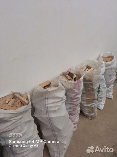 Дрова сухие в мешках бук (чинар)