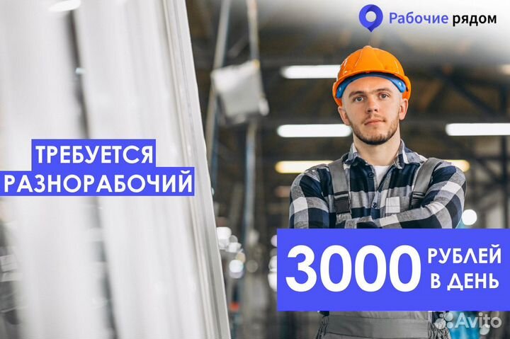 Разнорабочий ежедневные выплаты