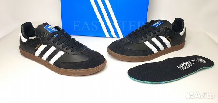 Adidas samba vegan black черные