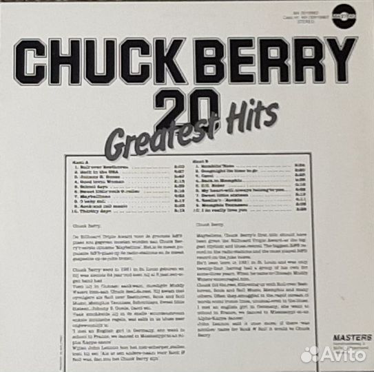 Chuck Berry lp (винил)