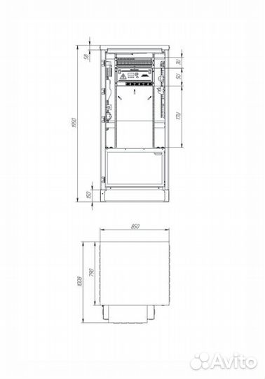 Климатический антивандальный Термошкаф шкв-195