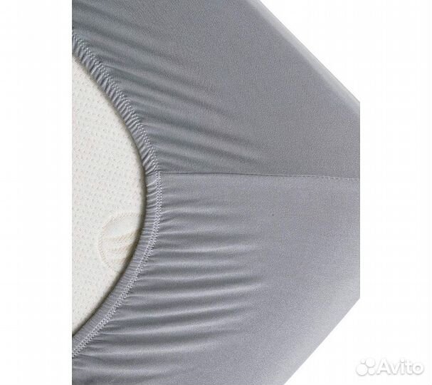 Простынь GoodNight Трикотаж 160х200х20 Серый на ре