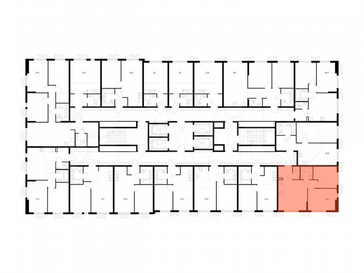 2-к. квартира, 48,7 м², 23/24 эт.