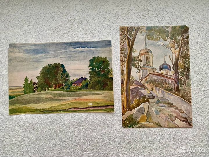 Альбом Пушкинский заповедник, акварели Хижинского