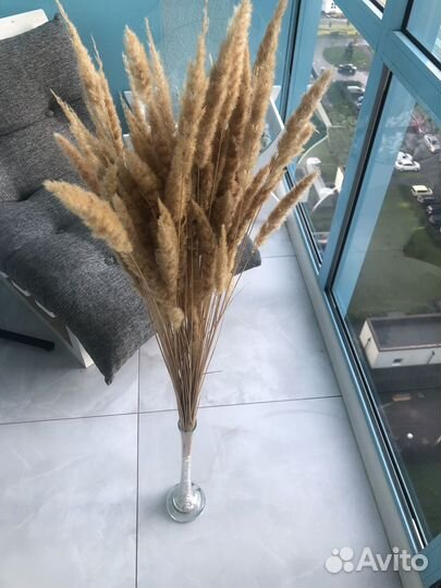 Букет из сухоцветов с вазой