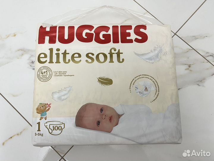 Памперсы huggies elite soft 1
