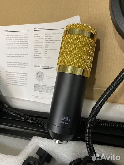 Микрофон студийный конденсаторный BM-800