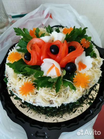 Печёночный торт, Шарлотка