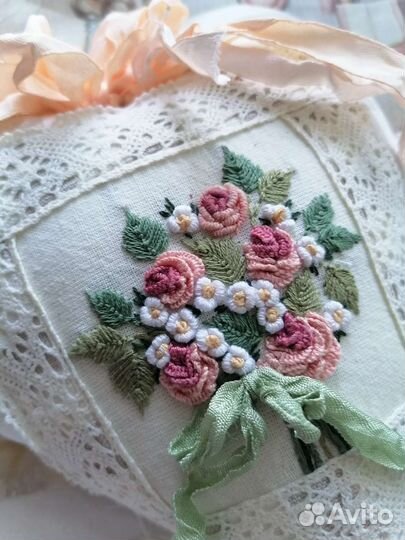 Текстильной сердечко