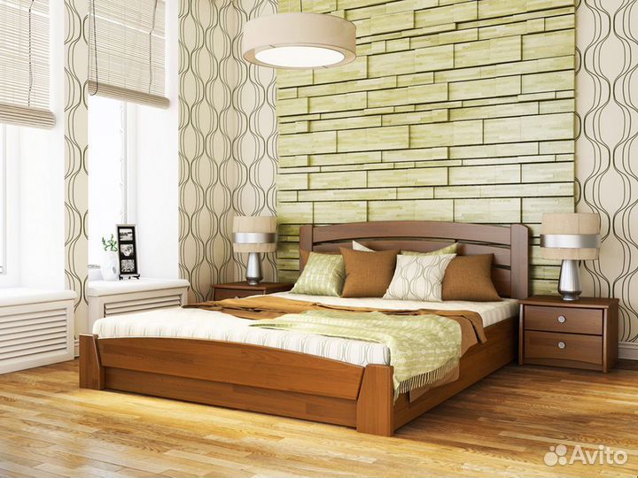 Кровать из массива дерева Аури Тахта