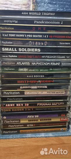 Диски на PS1 с играми