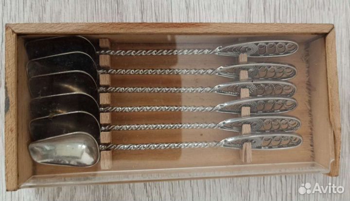 Набор из 6 чайных ложек, СССР,1984