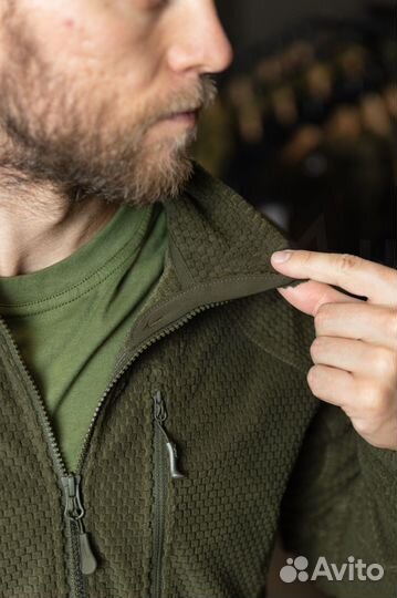 Флисовая кофта alpha Tactical Helikon, Olive Green