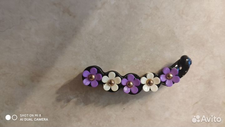 Заколка-автомат, банан, резинки для волос