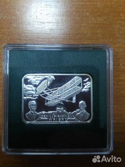 1 доллар 2011 год. Уилбер и Орвилл Райты. Ниуэ. пр