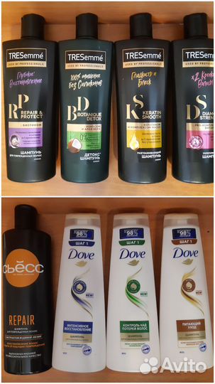 Шампунь Tresseme, Dove, Gliss Kur, Fructis