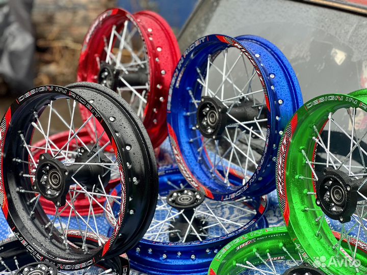 Диски для питбайка ride IT 14/14 алюминиевые