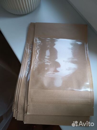 Крафт пакеты дой пак с зип локом 10шт