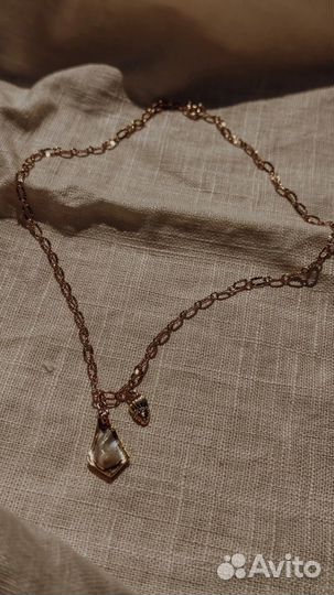 Подвеска золото real gold 18k plated