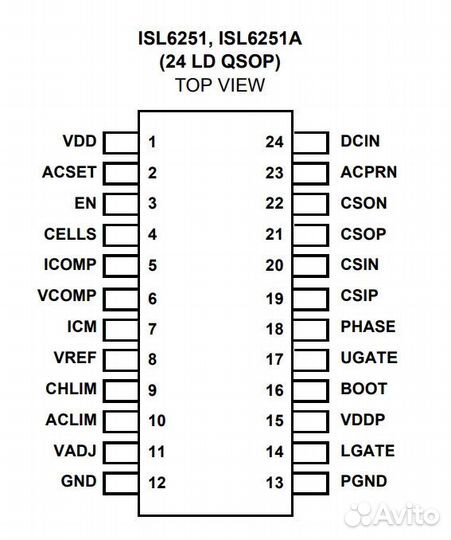 Микросхема ISL6251ahaz