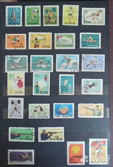 Почтовые марки Вьетнам и кндр Тема спорт