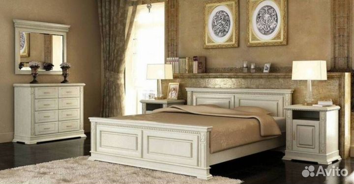 Кровать деревянная из сосны 160х220